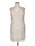 Mac Duggal 100% Polyester Silver Cocktail Dress Size 14 - photo 1
