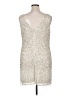 Mac Duggal 100% Polyester Silver Cocktail Dress Size 14 - photo 2