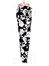 Black Rainn 100% Rayon Floral Black Casual Pants Size XL - photo 4