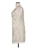 Mac Duggal 100% Polyester Silver Cocktail Dress Size 14 - photo 5