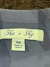 She + Sky 100% Polyester Solid Blue Casual Dress Size M - photo 7