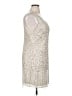 Mac Duggal 100% Polyester Silver Cocktail Dress Size 14 - photo 4