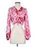Caroline Constas Pink Long Sleeve Blouse Size S - photo 1