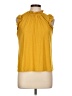 W5 100% Polyester Yellow Sleeveless Blouse Size L - photo 1
