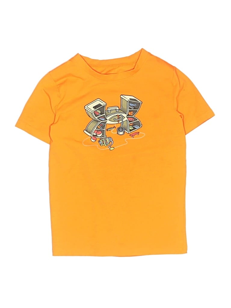 Pre-owned Under Armour Kids' Short Sleeve T-shirt In Orange