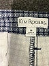 Kim Rogers Houndstooth Gray Shorts Size 14 - photo 3