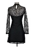 ALLSAINTS Animal Print Black Cocktail Dress Size 2 - photo 2
