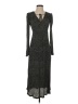 MNG Polka Dots Black Casual Dress Size 2 - photo 1