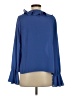 CeCe 100% Polyester Blue Long Sleeve Blouse Size S - photo 2
