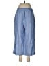 Talbots Stripes Blue Linen Pants Size Med Petite - photo 2