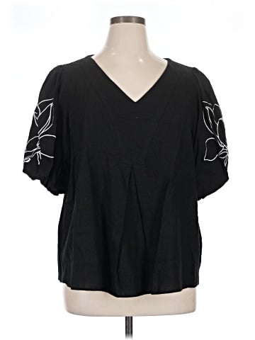 Cynthia Rowley TJX Short Sleeve Blouse (view 1)