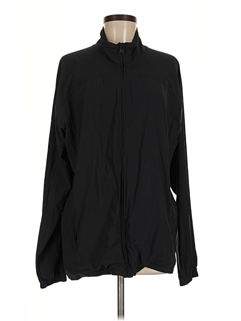 Pre-owned All In Motion Zip Up Hoodie In Black