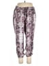 Jennifer Lopez 100% Polyester Print Purple Casual Pants Size XL - photo 1