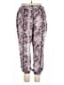 Jennifer Lopez 100% Polyester Print Purple Casual Pants Size XL - photo 2