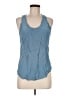Equipment 100% Silk Blue Sleeveless Silk Top Size M - photo 1