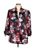 Ann Taylor LOFT Outlet Floral Black Jacket Size XL - photo 1