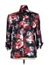 Ann Taylor LOFT Outlet Floral Black Jacket Size XL - photo 2