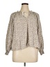 Old Navy Tan Long Sleeve Blouse Size XL - photo 1