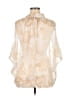 Dots Ivory 3/4 Sleeve Blouse Size XL - photo 2