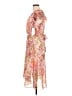DKNY 100% Polyester Paisley Pink Cocktail Dress Size 10 - photo 5
