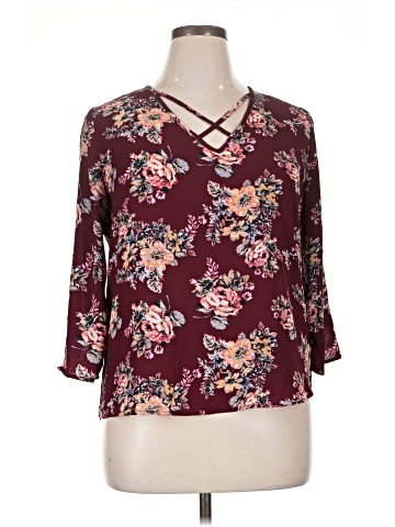 Pink Republic 3/4 Sleeve Blouse (view 1)
