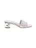 Givenchy Metallic Silver G-Cube Sandals Size EU 35 - photo 1