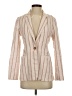By Anthropologie Stripes Ivory Blazer Size 4 - photo 1