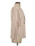 By Anthropologie Stripes Ivory Blazer Size 4 - photo 4