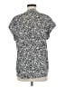 Cynthia Steffe 100% Polyester Silver Short Sleeve Blouse Size M - photo 2