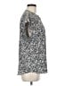 Cynthia Steffe 100% Polyester Silver Short Sleeve Blouse Size M - photo 4