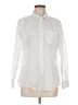 Gap 100% Cotton Polka Dots Ivory Long Sleeve Button-Down Shirt Size M - photo 1