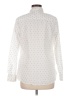 Gap 100% Cotton Polka Dots Ivory Long Sleeve Button-Down Shirt Size M - photo 2