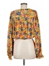Endless Rose 100% Polyester Yellow Long Sleeve Blouse Size M - photo 2