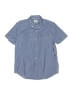 Crewcuts 100% Cotton Checkered-gingham Blue Short Sleeve Button-Down Shirt Size 12 - photo 1