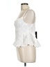Lulus 100% Polyester White Sleeveless Blouse Size L - photo 5