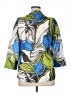 I.C. By Connie K 100% Polyester Print Blue Jacket Size S - photo 2