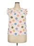 Forever 21 Polka Dots Ivory Short Sleeve Top Size 3X - photo 1