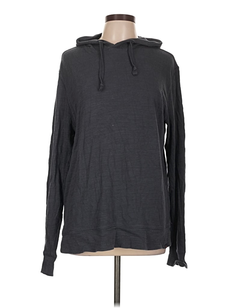 Pre-owned Faherty Pullover Hoodie In Gray