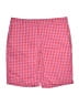 Ann Taylor Checkered-gingham Red Shorts Size XL (estimated) - photo 1