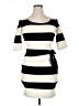 Sangria Stripes Ivory Casual Dress Size 4 - photo 1