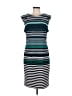 Karin Stevens Stripes Teal Casual Dress Size 12 - photo 1