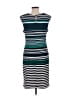 Karin Stevens Stripes Teal Casual Dress Size 12 - photo 2