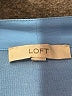 Ann Taylor LOFT 100% Polyester Blue Sleeveless Blouse Size L - photo 7