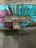 Ann Taylor 100% Polyester Print Teal Formal Skirt Size 8 - photo 4