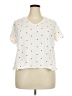 Old Navy 100% Cotton Hearts Ivory Short Sleeve Blouse Size XXL - photo 1