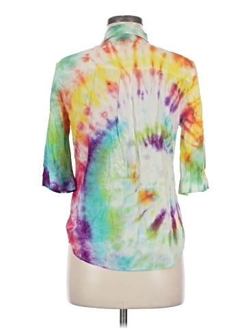 Equipment Short Sleeve Silk Top (view 2)