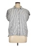 Orvis Stripes Blue Short Sleeve Blouse Size XL - photo 1