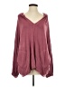 Lulus Burgundy Zip Up Hoodie Size S - photo 1