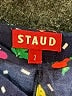 STAUD Polka Dots Blue Casual Pants Size 2 - photo 7