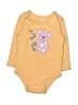 Pekkle 100% Cotton Graphic Yellow Long Sleeve Onesie 9-12 MO / 12 MO - photo 1